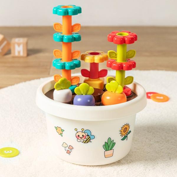 Joc educativ Hola Toys Vase with Flower 1+/ Joc de logică photo 4