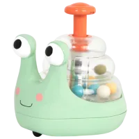Развивающий набор Battat Rolling Light-up Snail Popper 1+/ Развитие