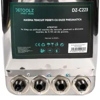 Mașină de tencuit pneumatica Detoolz DZ-C223 8 bar / Metalic photo 3
