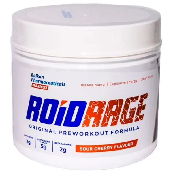 Complexe preantrenament Balkan Pharmaceuticals Roid Rage (6421766062820) 35 g photo 1 Complexe preantrenament Balkan Pharmaceuticals Roid Rage (6421766062820) 35 g photo 1
