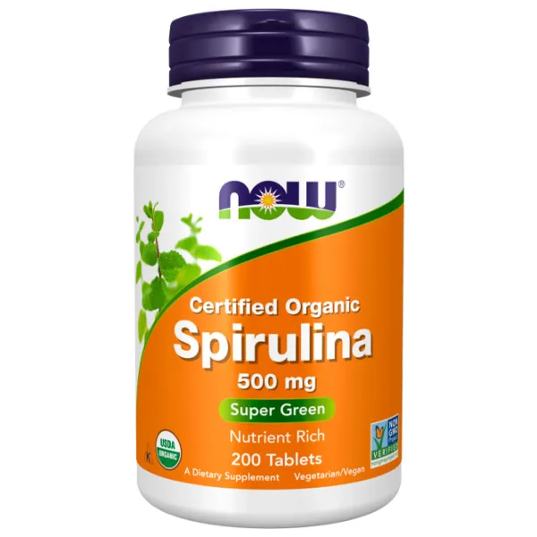 Complexe preantrenament Now Foods Spirulina 500 mg (733739026989) 3 g photo 1 Complexe preantrenament Now Foods Spirulina 500 mg (733739026989) 3 g photo 1