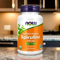 Complexe preantrenament Now Foods Spirulina 500 mg (733739026989) 3 g photo 3