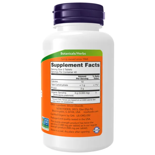 Complexe preantrenament Now Foods Spirulina 1000 mg (733739027153) 3 g photo 2 Complexe preantrenament Now Foods Spirulina 1000 mg (733739027153) 3 g photo 2