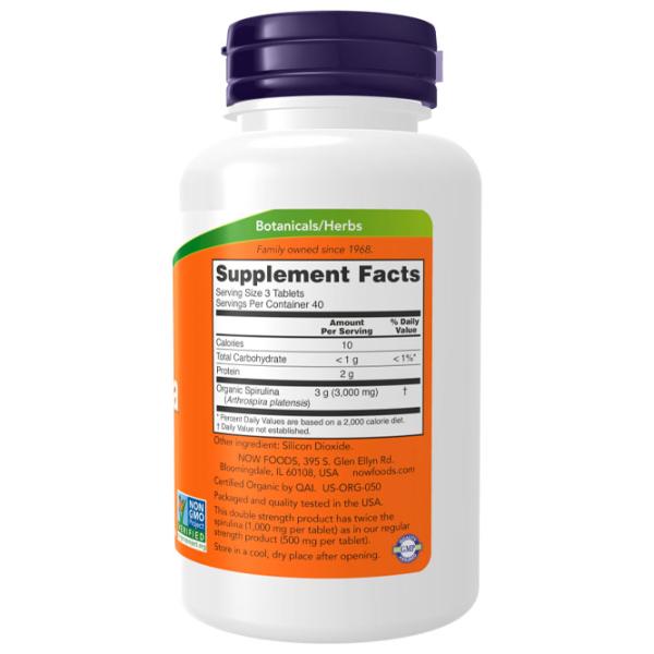Complexe preantrenament Now Foods Spirulina 1000 mg (733739027153) 3 g photo 2 Complexe preantrenament Now Foods Spirulina 1000 mg (733739027153) 3 g photo 2