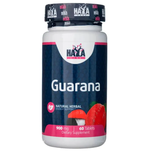 Complexe preantrenament Haya Labs Guarana 900mg (853809007226)  photo 1 Complexe preantrenament Haya Labs Guarana 900mg (853809007226)  photo 1
