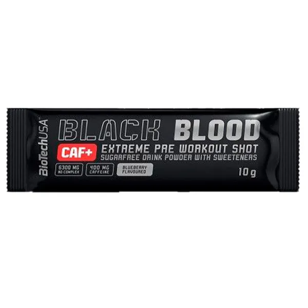 Complexe preantrenament BioTechUSA Black Blood CAF+ (5999076225866) 10 g photo 1