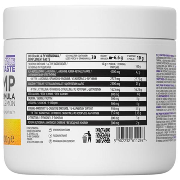 Complexe preantrenament OstroVit Pump Pre-Workout 300 (5902232611298)  photo 3 Complexe preantrenament OstroVit Pump Pre-Workout 300 (5902232611298)  photo 3