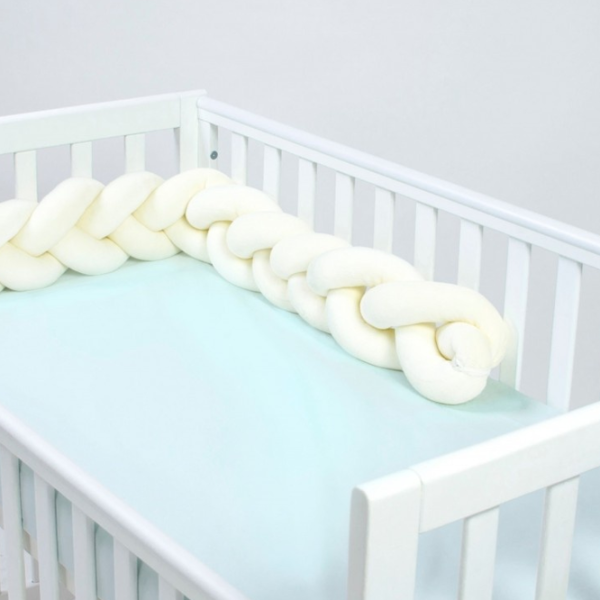 Плетеный бортик для кроватки Veres 154.02.9  Milk / Plush photo 3