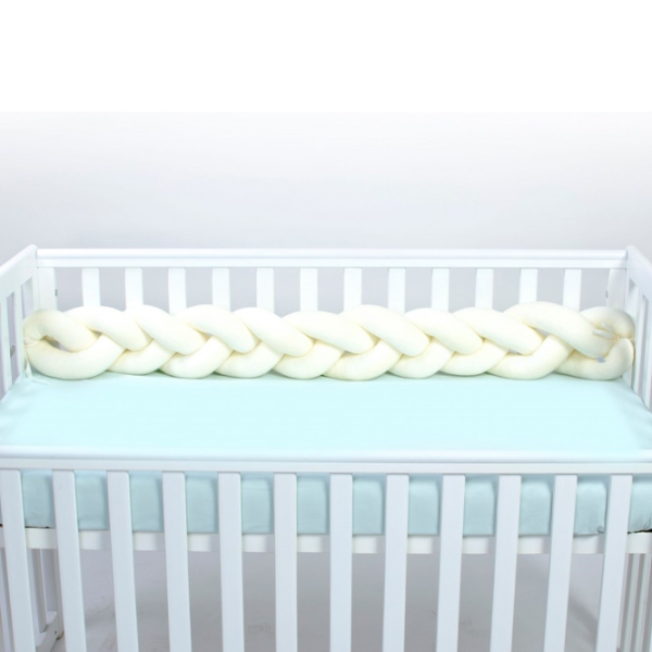 Плетеный бортик для кроватки Veres 154.02.9  Milk / Plush photo 4