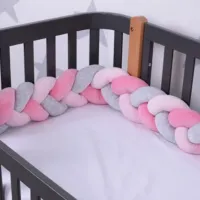 Плетеный бортик для кроватки Veres 154.02.7  Розовый / Plush