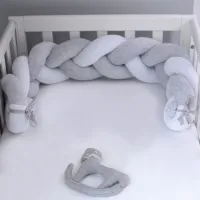 Плетеный бортик для кроватки Veres 154.02.19  Grey Melange / Plush