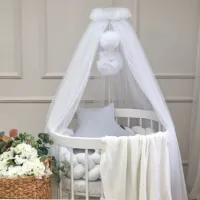 Baldachin pentru pătuț Veres 158.1.08  White / Poliester