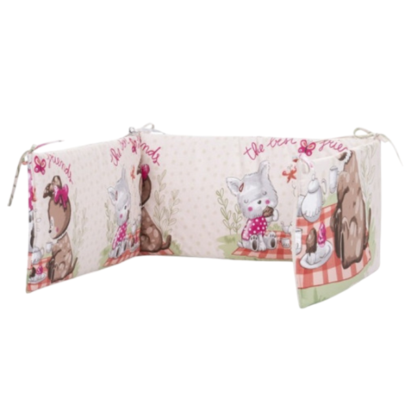 Barieră pentru pătuț Chipolino SPBUMP02201  Multicolor / Bumbac photo 1