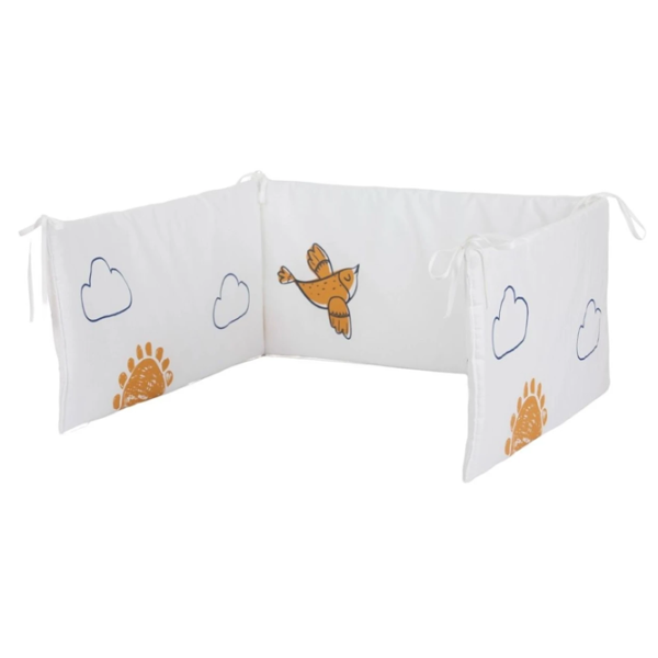 Barieră pentru pătuț Chipolino SPBUMP02404  White / Bumbac photo 1