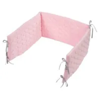 Barieră pentru pătuț Albero Mio V101  Pink / Velur