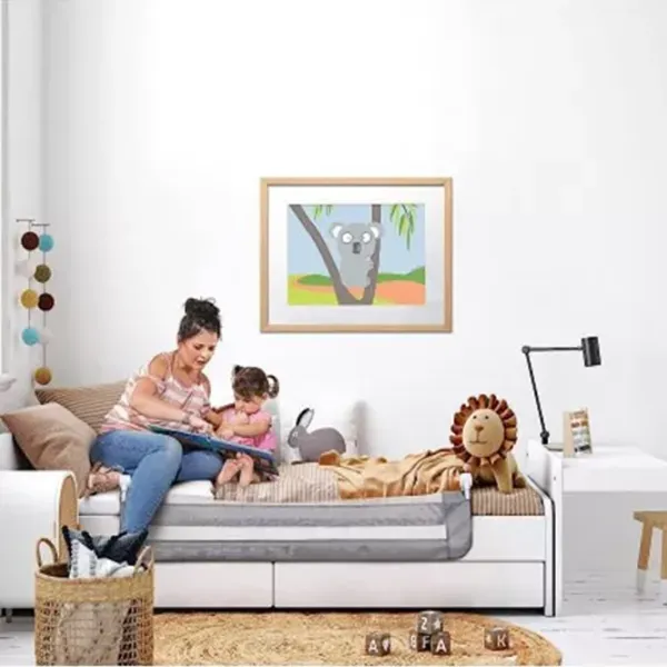 Barieră pentru pătuț DreamBaby G7750  Grey / Plasă photo 3