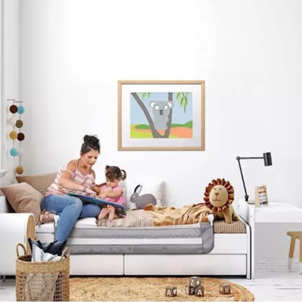 Barieră pentru pătuț DreamBaby G7750  Grey / Plasă photo 3