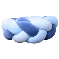 Bară de protecție impletită pentru pătuț Veres 154.02.1  Blue / Plush