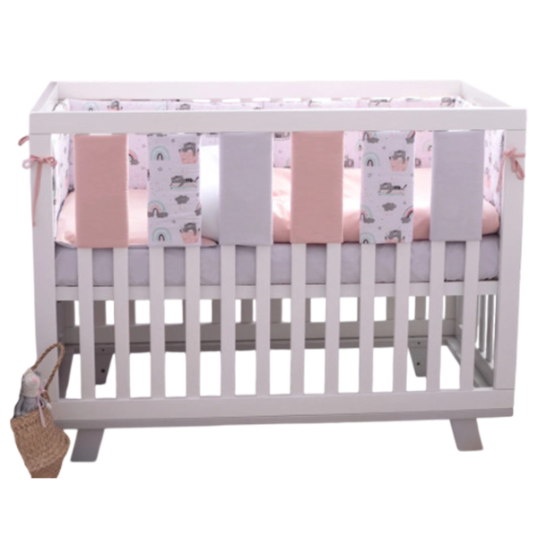Set gard-bară de protectie Veres 154.03.02  Pink / Bumbac photo 1