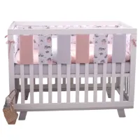 Комплект Фенс-бампер Veres 154.03.02  Розовый / Хлопок