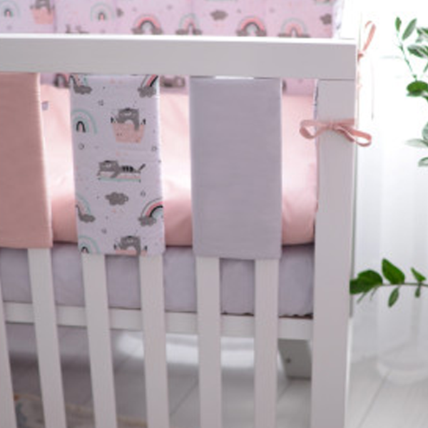 Set gard-bară de protectie Veres 154.03.02  Pink / Bumbac photo 2
