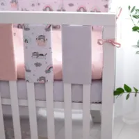 Set gard-bară de protectie Veres 154.03.02 Pink / Bumbac photo 2