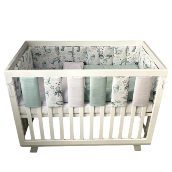 Set gard-bară de protectie Veres 154.03.04  Green / Bumbac photo 1