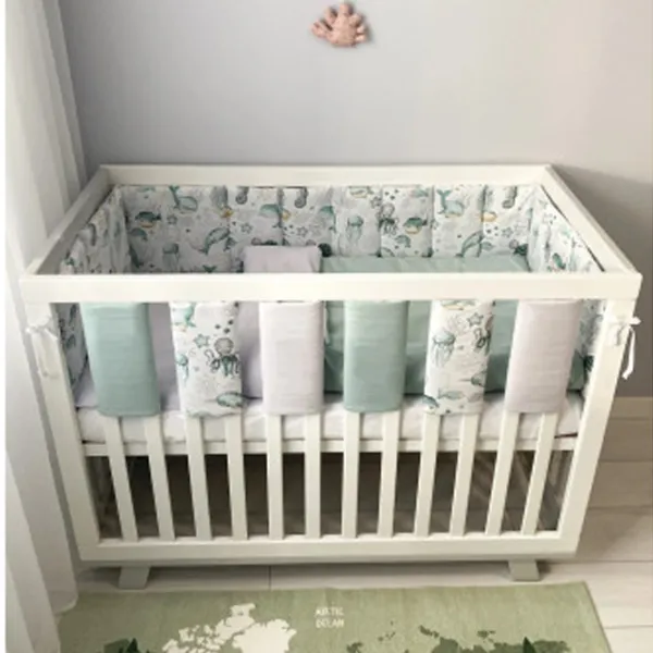 Set gard-bară de protectie Veres 154.03.04  Green / Bumbac photo 3