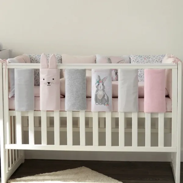 Set gard-bară de protecție Veres 154.05.11  Pink / Bumbac photo 1