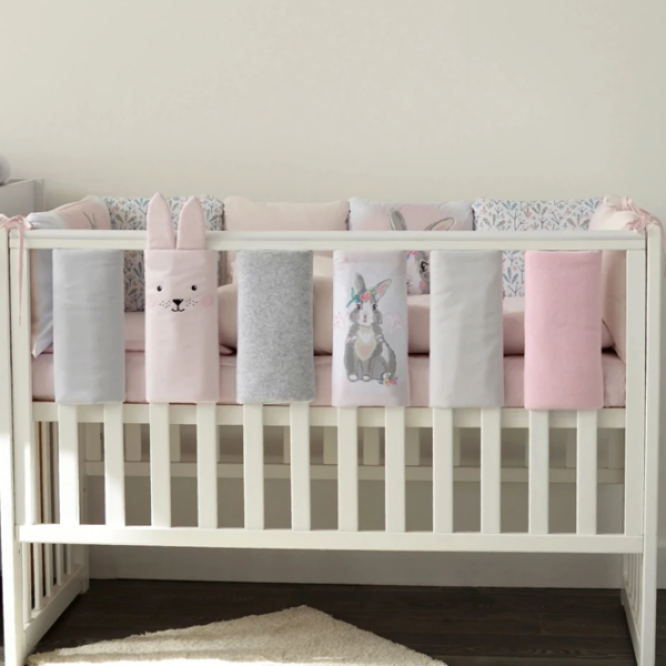 Set gard-bară de protecție Veres 154.05.11  Pink / Bumbac photo 1