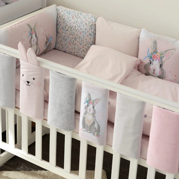 Set gard-bară de protecție Veres 154.05.11  Pink / Bumbac photo 3