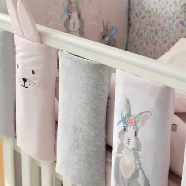 Set gard-bară de protecție Veres 154.05.11  Pink / Bumbac photo 4