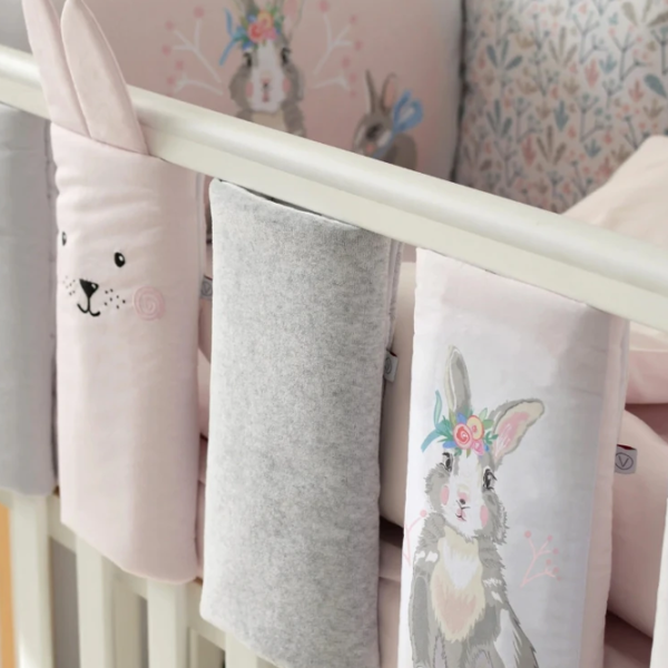 Set gard-bară de protecție Veres 154.05.11  Pink / Bumbac photo 4