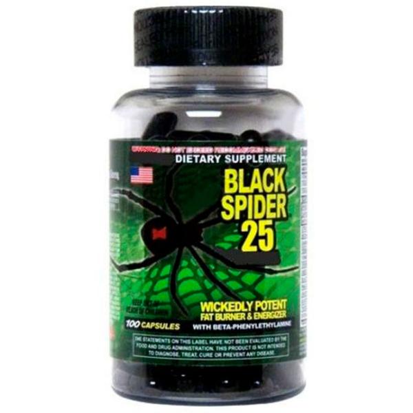 Arzătoare de grăsime Cloma Pharma Black Spider 25 (859613252258) 100 photo 1 Arzătoare de grăsime Cloma Pharma Black Spider 25 (859613252258) 100 photo 1