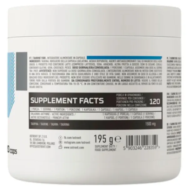 Aminoacizi Osrovit Taurine 1500 (5903246228359)   photo 3 Aminoacizi Osrovit Taurine 1500 (5903246228359)   photo 3