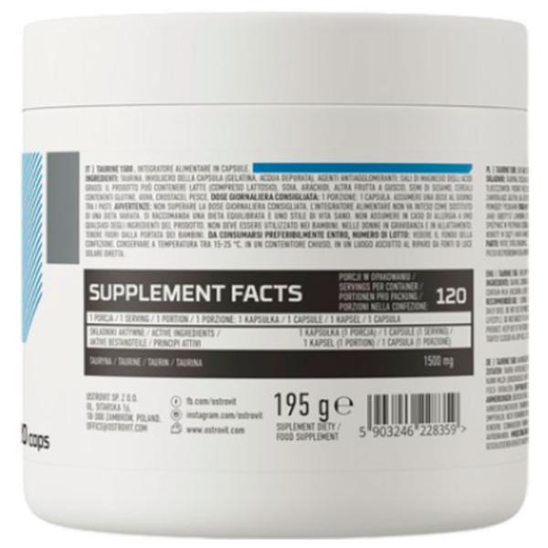 Aminoacizi Osrovit Taurine 1500 (5903246228359)   photo 3 Aminoacizi Osrovit Taurine 1500 (5903246228359)   photo 3