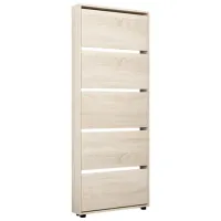 Dulap pentru încălțăminte Mobildor-Lux LEO Slim 203 x 90 x 16 /Sonoma /Sonoma