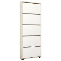Dulap pentru încălțăminte Mobildor-Lux LEO Slim 203 x 90 x 16 /Sonoma /Sonoma