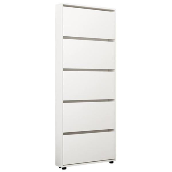 Dulap pentru încălțăminte Mobildor-Lux LEO Slim 203 x 90 x 16 /White /White photo 1