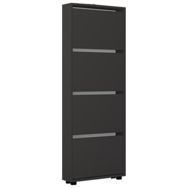 Dulap pentru încălțăminte Mobildor-Lux LEO Slim 164 x 90 x 16 /Anthracite /Anthracite photo 1