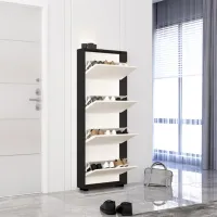 Обувной шкаф Mobildor-Lux LEO Slim 164 x 90 x 16см /Anthracite /Антрацит photo 2