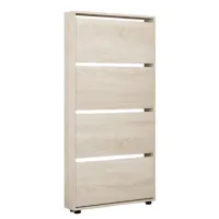 Dulap pentru încălțăminte Mobildor-Lux LEO Slim 164 x 90 x 16 /Sonoma /Sonoma