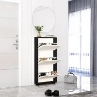 Обувной шкаф Mobildor-Lux LEO Slim 125 x 90 x 16см /Anthracite /Антрацит photo 2