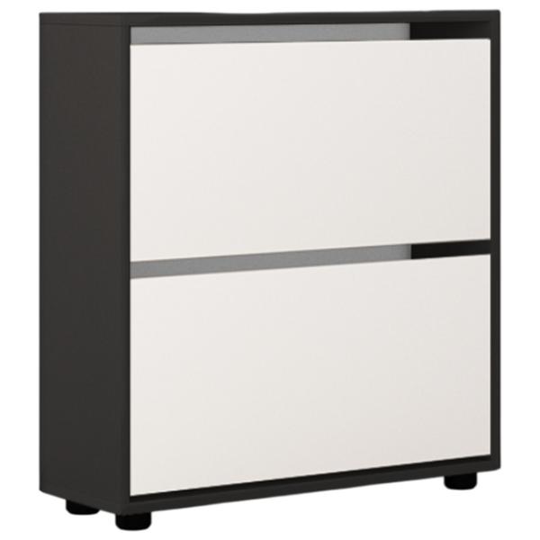 Dulap pentru încălțăminte Mobildor-Lux LEO Slim 86 x 90 x 27 /Anthracite /Anthracite photo 1