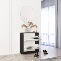 Обувной шкаф Mobildor-Lux LEO Slim 86 x 90 x 27 см /Anthracite /Антрацит photo 2