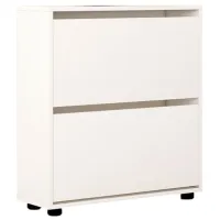Dulap pentru încălțăminte Mobildor-Lux LEO Slim 86 x 90 x 27 /White /White