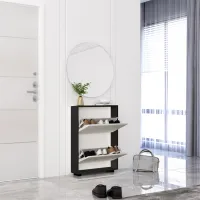 Обувной шкаф Mobildor-Lux LEO Slim 86 x 80 x 16см /Anthracite /Антрацит photo 2