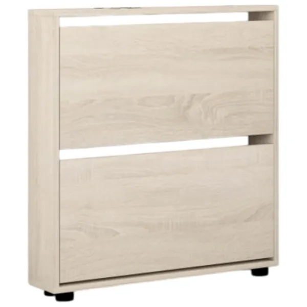 Dulap pentru încălțăminte Mobildor-Lux LEO Slim 86 x 80 x 16 /Sonoma /Sonoma photo 1