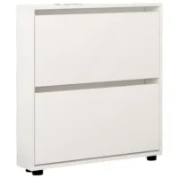 Dulap pentru încălțăminte Mobildor-Lux LEO Slim 86 x 80 x 16 /White /White