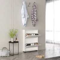 Обувной шкаф Mobildor-Lux LEO Slim 86 x 80 x 16см /White /Белый photo 2